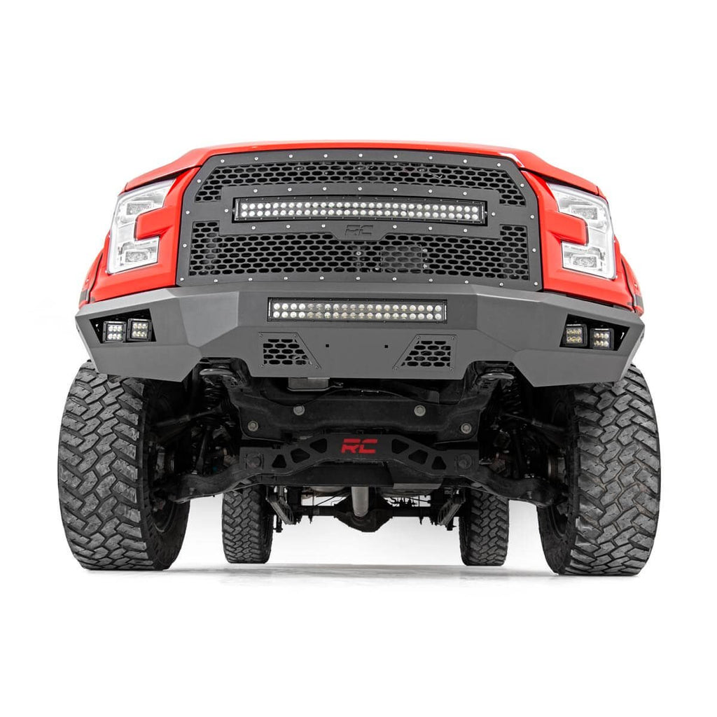 ~(97.8-Lbs.-85X23x13)~-Ford-Heavy-Duty-Front-Led-Bumper-(15-17-F-150)