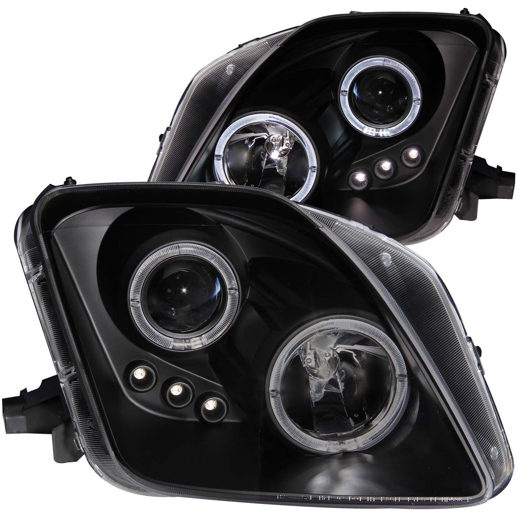 9701-Honda-Prelude-Projector-Halo-WLed-No-Ccfl-Bar-Black-Clear-Headlights-DrivePass