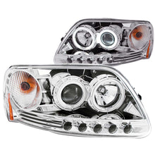Load image into Gallery viewer, 9702-Expedition9703-F150-Headlights-1-Pc.-Projector-Chrome-Clear-With-Hal-DrivePass