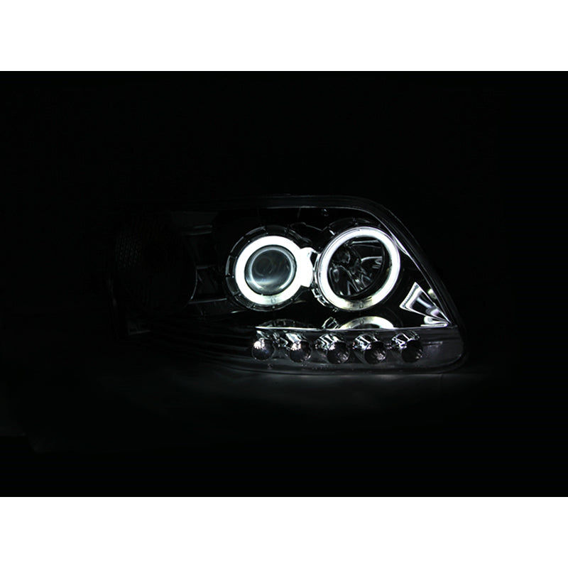 9702-Expedition9703-F150-Headlights-1-Pc.-Projector-Chrome-Clear-With-Hal-DrivePass