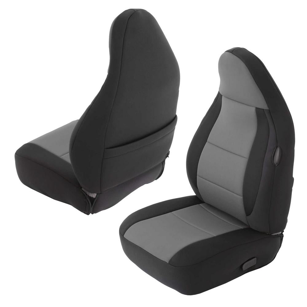 9702-Tj-Neoprene-Front-And-Rear-Seat-Cover-Set;-BlackGray