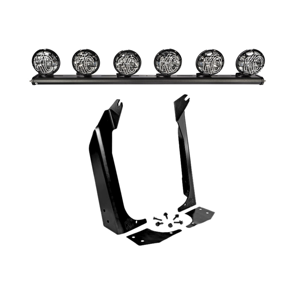 KC HiLiTES 97059 KC Apollo Pro Halogen Xross 50in Ovrhd Combo 6-Lt Sys - 97-06 Jeep Wrangler TJ for Select Jeep Wrangler