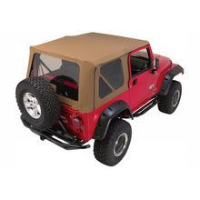 Load image into Gallery viewer, 9706-Wrangler-Clear-Windows-Spice-Denim-Complete-Repl-Soft-Top-Kit-WDoor-Skins-For-12-Dr-Model