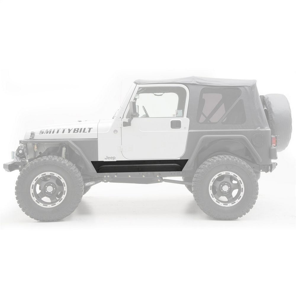 9706-Wrangler-Tj-2Dr-Xrc-Rock-Sliders-W-Step-Black-Textured