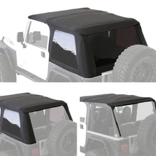 Load image into Gallery viewer, 9706-Wrangler-Tj-Bowless-Combo-Top-WTinted-Windows--No-Upper-Doors;-Black-Diamond