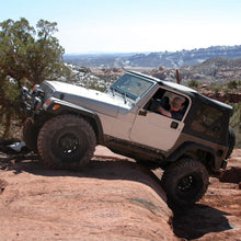 Load image into Gallery viewer, 9706-Wrangler-Tj-Replacement-Soft-Top-WTinted-Windows--Upper-Door-Skins;-Black-Diamond