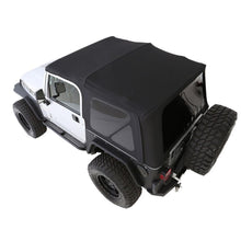 Load image into Gallery viewer, 9706-Wrangler-Tj-Soft-Top-Premium-Replacement-Soft-Top-WTinted-Windows-Prot3k-Black