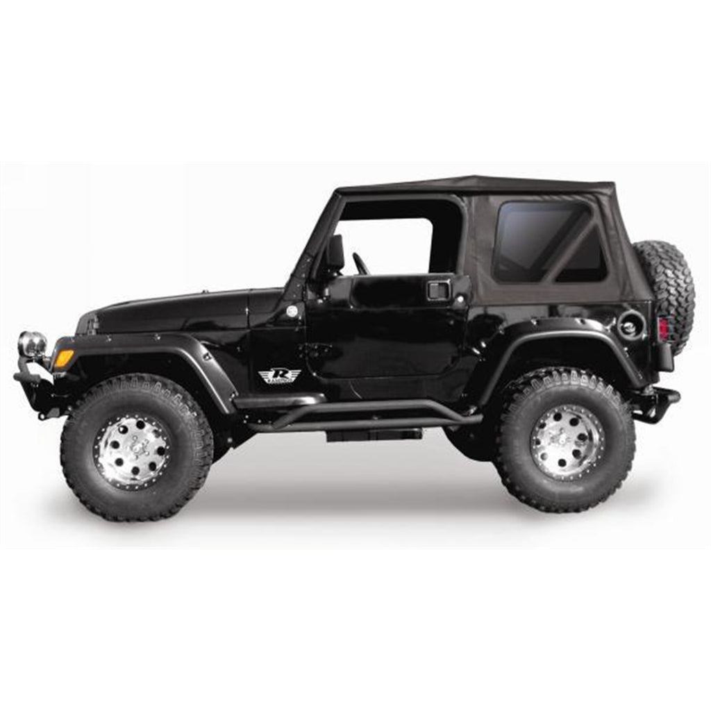 9706-Wrangler-WTinted-Windows-Black-Diamond-Complete-Repl-Soft-Top-Kit-For-Full-Steel-Doors