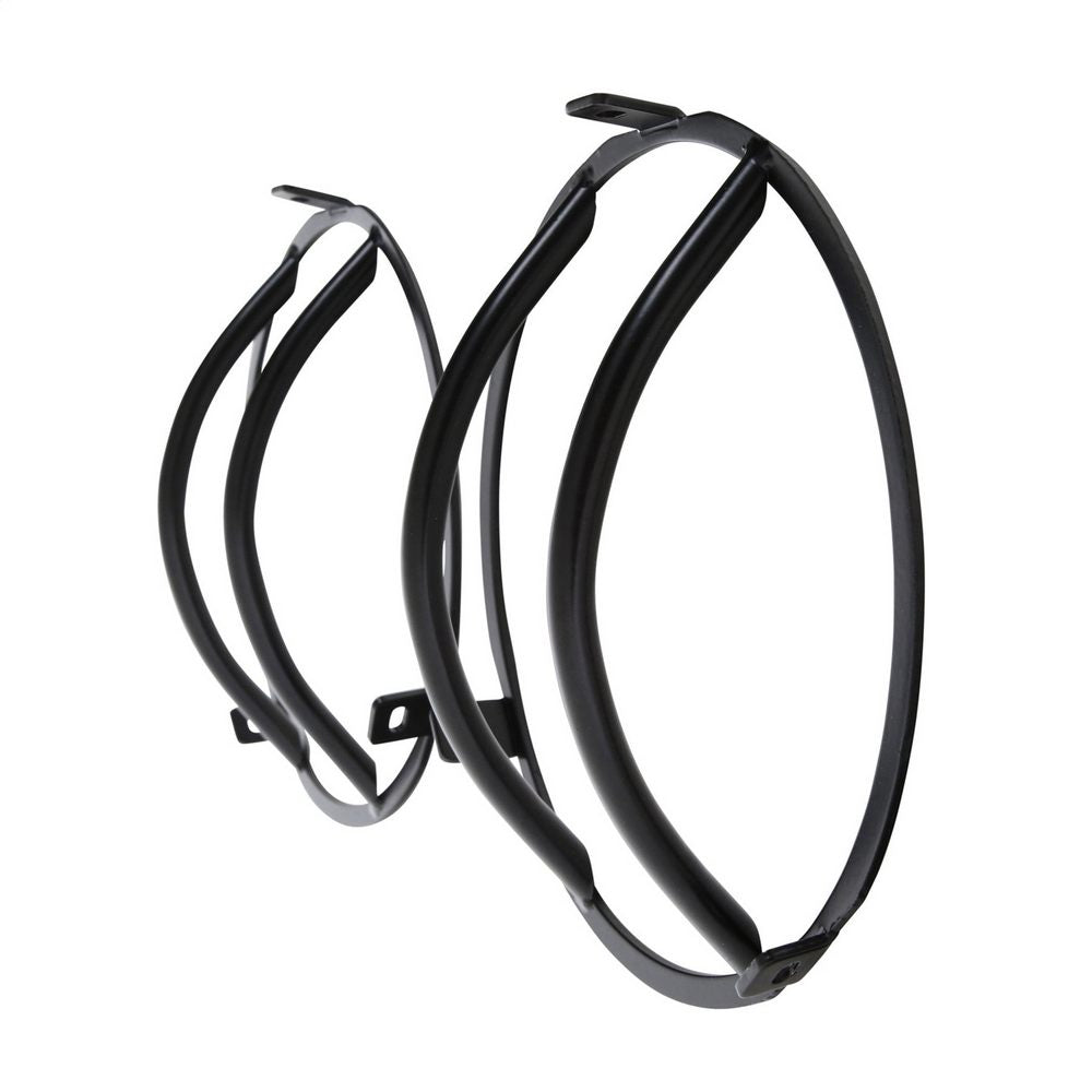 9706-Wrangler-(TjLj)-Euro-Head-Light-Guards-Black-2-Piece