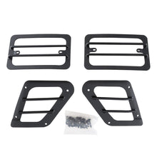 Load image into Gallery viewer, 9706-Wrangler-(TjLj)-Euro-Turn-Signal-Guards-Black-4-Piece