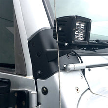 Load image into Gallery viewer, 9706-Wrangler-(TjLj)-Windshield-Hinge-Light-Bracket-Black