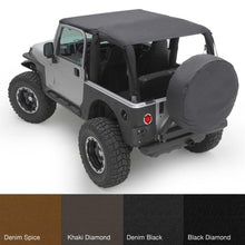Load image into Gallery viewer, 9706-Wrangler-(Tj)-Extended-Top-Denim-Black