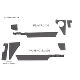 LUND 5821255 Rhino Linings Rocker Guards-Sm