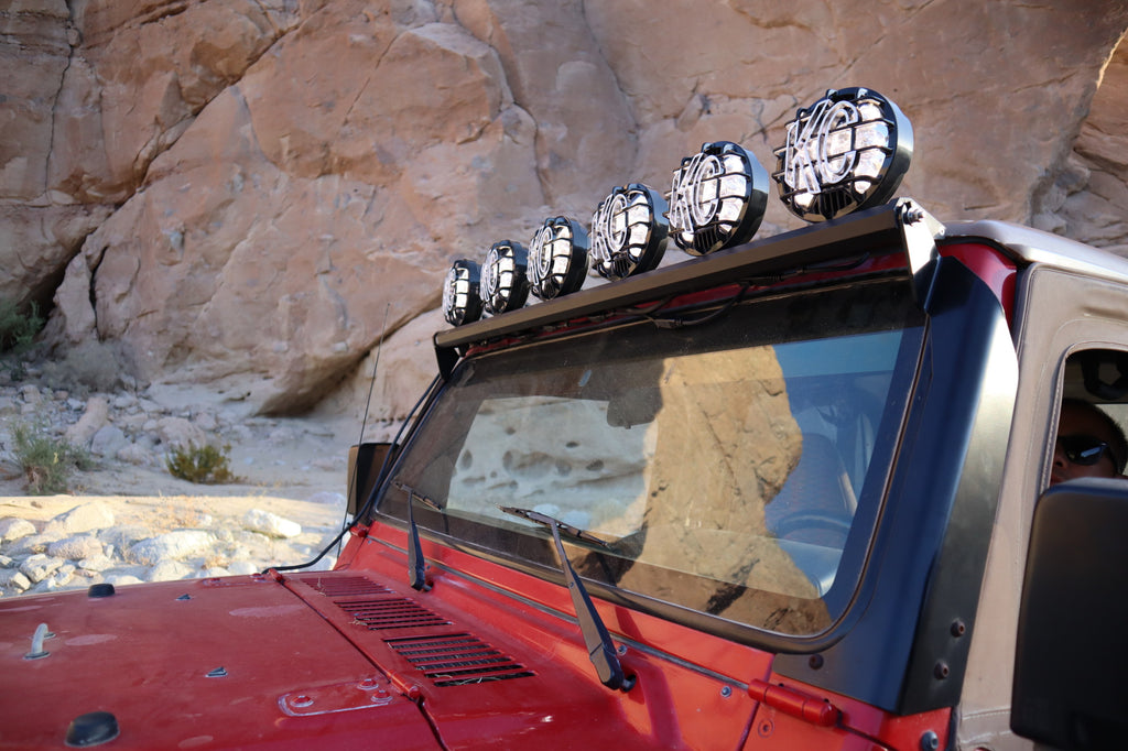 KC HiLiTES 97060 KC SLIMLITE LED Xross 50in Overhead 6-Light - 1997-2006 Jeep Wrangler TJ for Select Jeep Wrangler