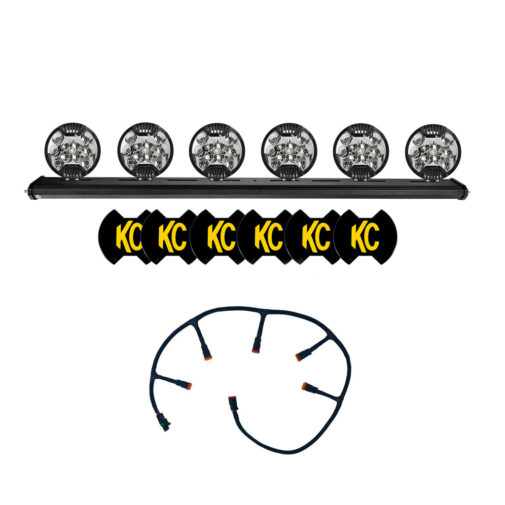 KC HiLiTES 97064 KC SLimLite LED Xross 50in Ovrhd 6-Light Universal