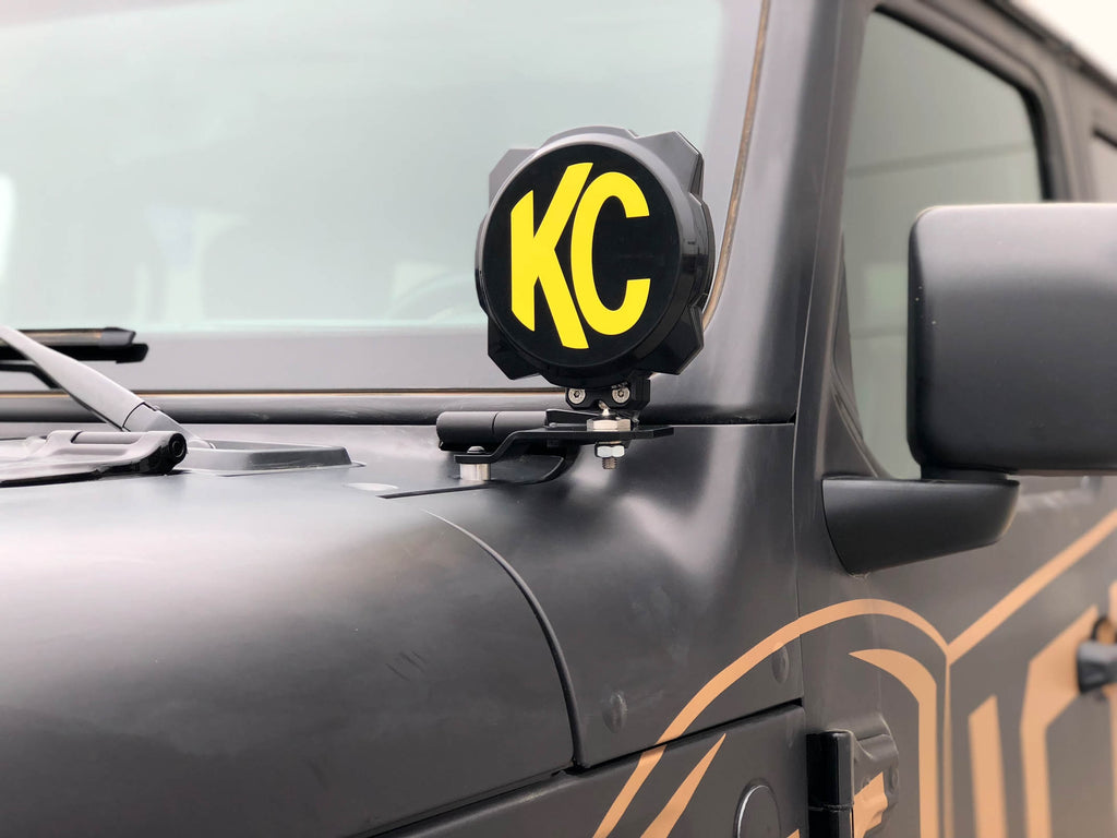 KC HiLiTES 97111 Pro6 LED 6" Pillar Spot 2-Lt Sys - 18-25 Jeep Wrangler JL/Jeep Gladiator JT for Select Jeep Gladiator, Jeep Wrangler