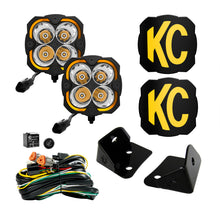 Load image into Gallery viewer, KC HiLiTES 97138 KC FLEX ERA 4 LED 5in Spot 2-Light System 2007-2018 Jeep Wrangler JK for Select Jeep Wrangler, Jeep Wrangler JK