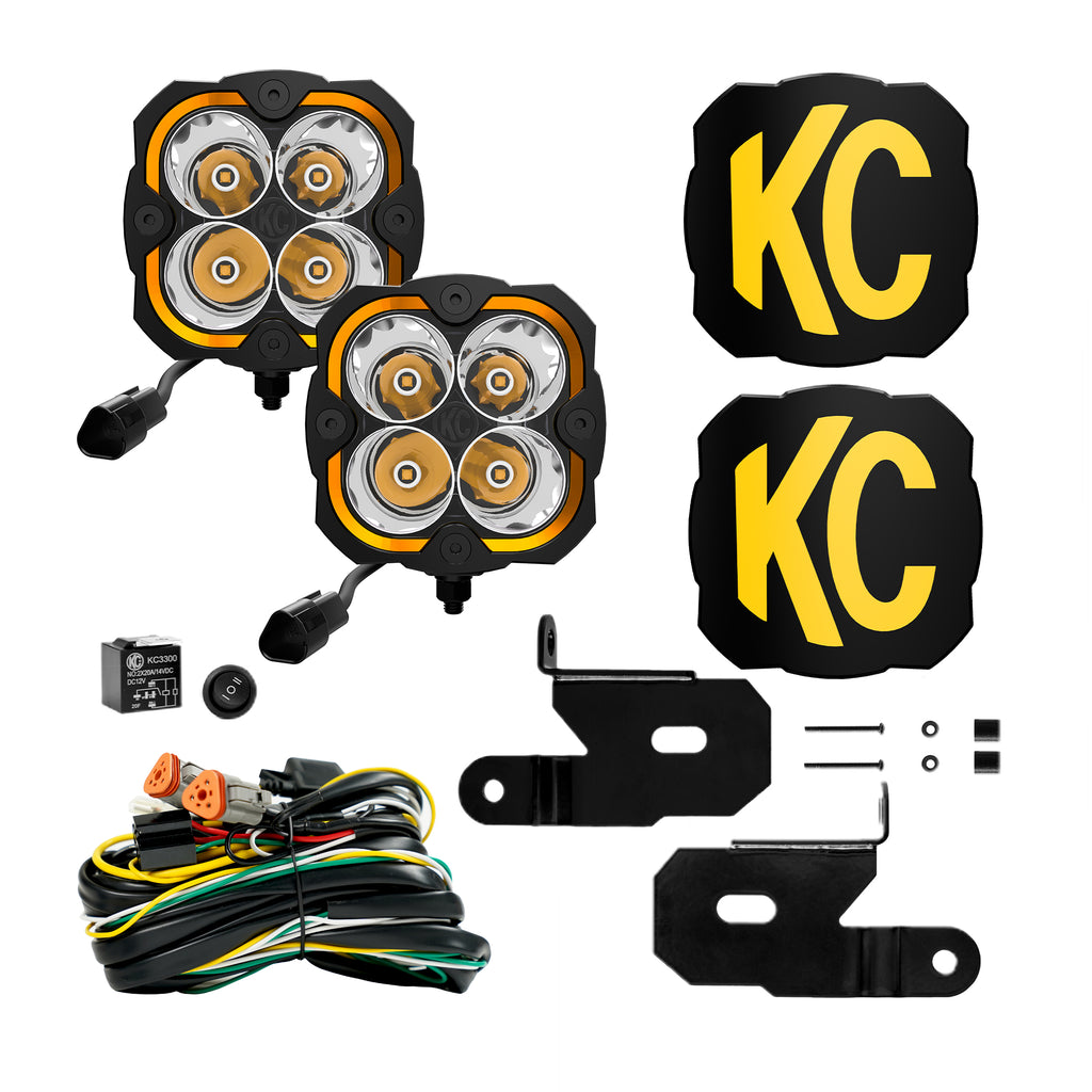 KC HiLiTES 97140 Does not fit Jeep Mojave, Sand Runner or 392 Editions for Select Jeep Gladiator, Jeep Wrangler
