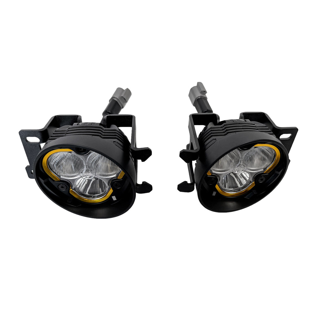 KC HiLiTES 97152 KC FLEX ERA 3 LED 3.5in Spot 2-Light Fog Pocket System Toyota for Select Toyota 4Runner, Toyota Tacoma, Toyota Tundra