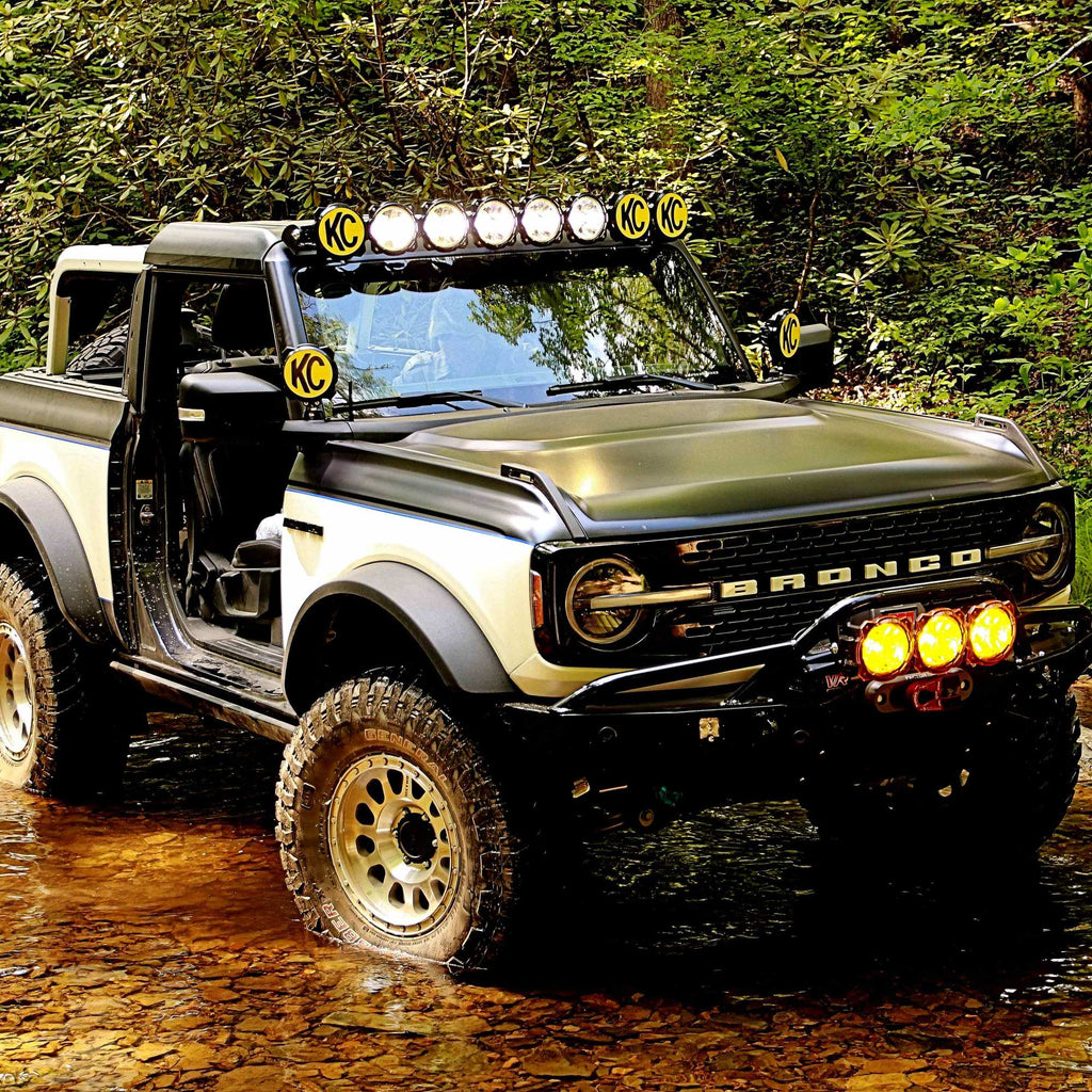 KC HiLiTES 97160 KC Pro6 LED 6in Ditch Wide-40 Driving 2-Light System - 2021+ Ford Bronco for Select Ford Bronco