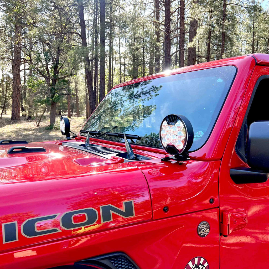 KC HiLiTES 97167 SLIMLITE - LED 2-Lt Dtch Lt Kt - Spot Beam - 21-25 Jeep Wrangler JL Rubicon 392 for Select Jeep Gladiator, Jeep Wrangler
