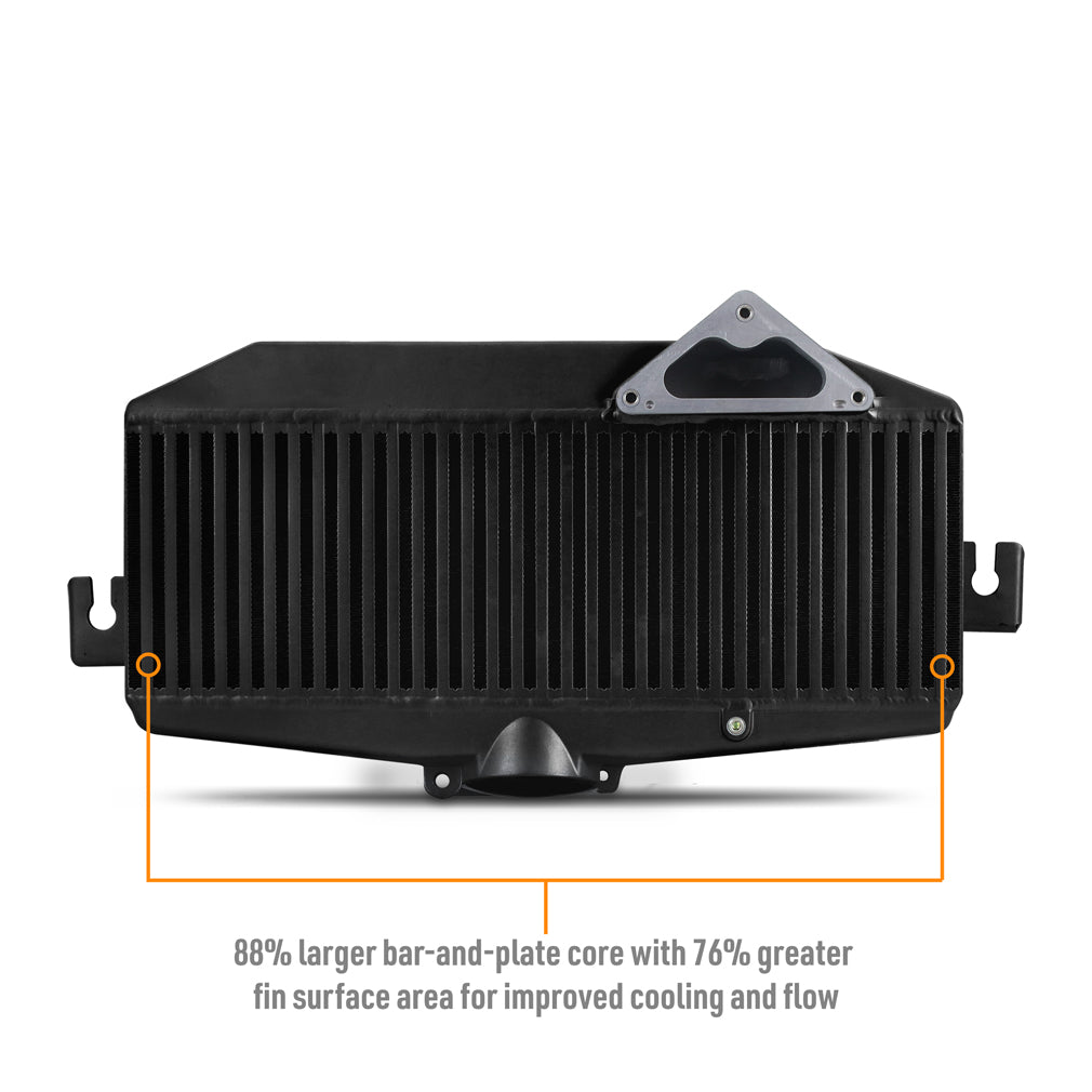 Top-Mount-Intercooler-Kit,-Fits-Subaru-Wrx-2022,-Black-Intercooler,-Black-Pipe