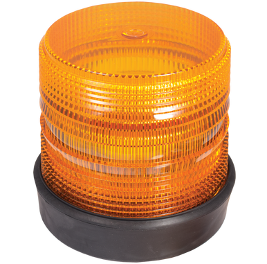 SWS Warning Lights Inc. 208R-12V-A Amber Medium Profile Fleet Led Beacon