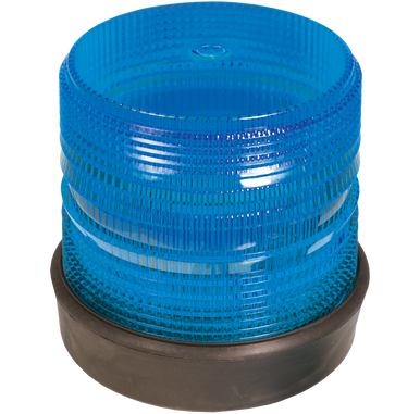 SWS Warning Lights Inc. 208R-12V-B Blue Medium Profile Fleet Led Beacon