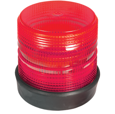 SWS Warning Lights Inc. 208R-12V-R Red Medium Profile Fleet Led Beacon