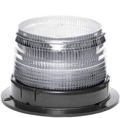 SWS Warning Lights Inc. 27008 White Low Profile Fleet Beacon