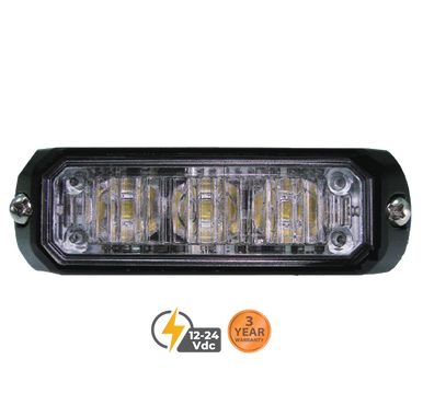 SWS Warning Lights Inc. 80071 Low Profile Amber Perimeter Lighting Surface Mount