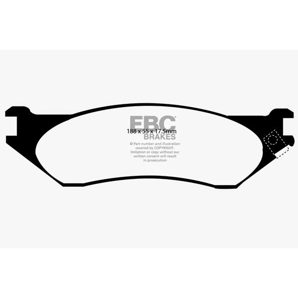 98-02-Dodge-B150-B1500-Cargo-1500-Van-12-Ton-Yellowstuff-Front-Brake-Pads