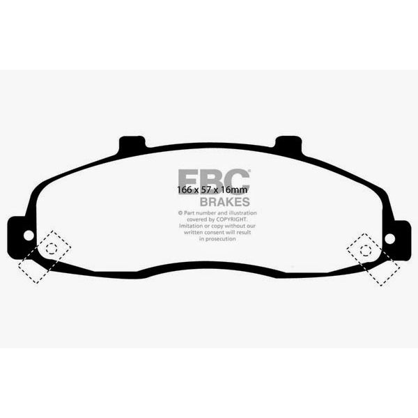 98-99-Ford-F150-4.2-(2Wd)-(Rear-Wheel-Abs)-Greenstuff-Front-Brake-Pads