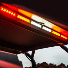 Load image into Gallery viewer, KC HiLiTES 98012 KC Chase Bar LED 28in Multi-Function Rear Universal for Select Polaris RZR PRO XP, Polaris RZR Turbo R 4 Premium, Polaris RZR Turbo R 4 Sport, Polaris RZR Turbo R 4 Ultimate, Polaris RZR Turbo R Premium, Polaris RZR Turbo R Sport,