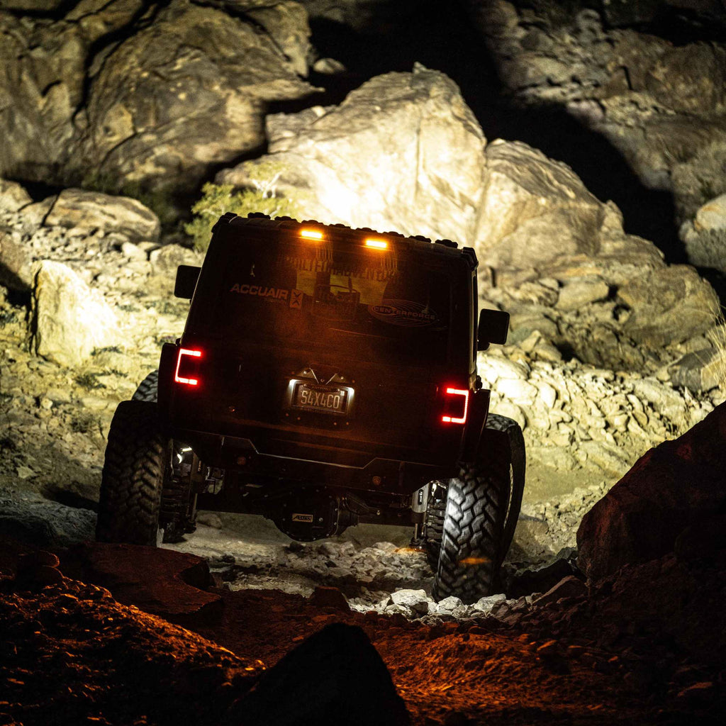 KC HiLiTES 98013 28" Chase LED Light Bar Kit - Rear-Facing - Multi-Fnctn - 18+ Jeep Wrangler JL for Select Jeep Wrangler