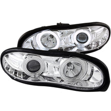 Load image into Gallery viewer, 9802-Camaro-Headlights-Projector-With-HaloChrome-Clear-With-Amber-Reflectors