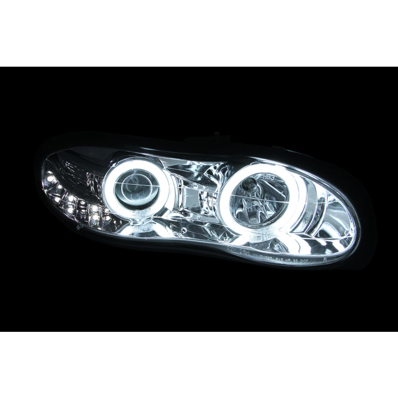 9802-Camaro-Headlights-Projector-With-HaloChrome-Clear-With-Amber-Reflectors