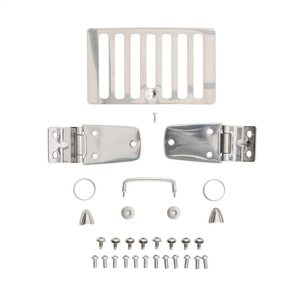 9806-Wrangler-(TjLj)-Complete-Hood-Kit-Stainless-Steel