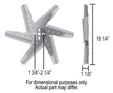 Load image into Gallery viewer, 18-High-Performance-Aluminum-Standard-Rotation-Flex-Fan-Red-Blade-W-Chrome-Hub