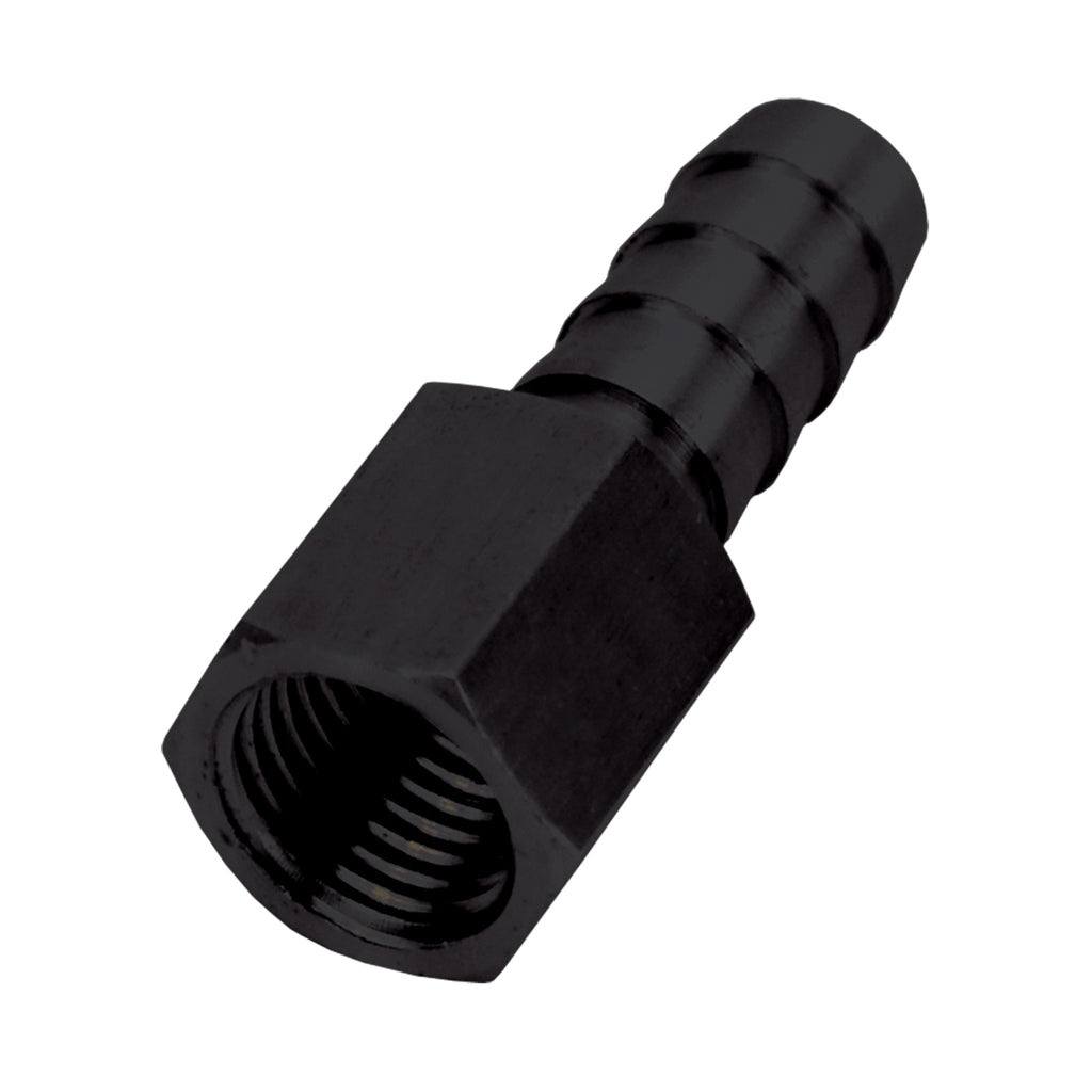 Derale 98104 Straight Hose Barb Fitting, 1/4" NPT Female x 3/8" Barb, Each
