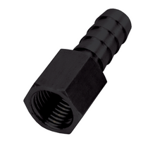 Load image into Gallery viewer, Derale 98104 Straight Hose Barb Fitting, 1/4" NPT Female x 3/8" Barb, Each
