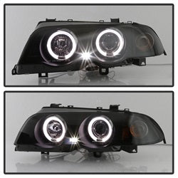 99-01-Bmw-E46-3-Series-4Dr-Projector-Headlights-1Pc-Led-Halo-(Pro-Yd-Bmwe46-4D-Hl-Am-Bsm)