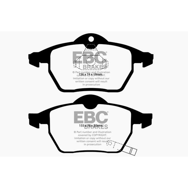 99-02-Saab-9-3-2.0-Turbo-Redstuff-Front-Brake-Pads