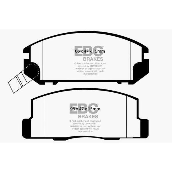 99-02-Toyota-Mr2-1.8-Redstuff-Rear-Brake-Pads