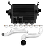 Mishimoto MMINT-F2D-99KBKP Ford 7.3L Powerstroke Intercooler Kit, 1999-2003 Black Cooler, Polished Pipes