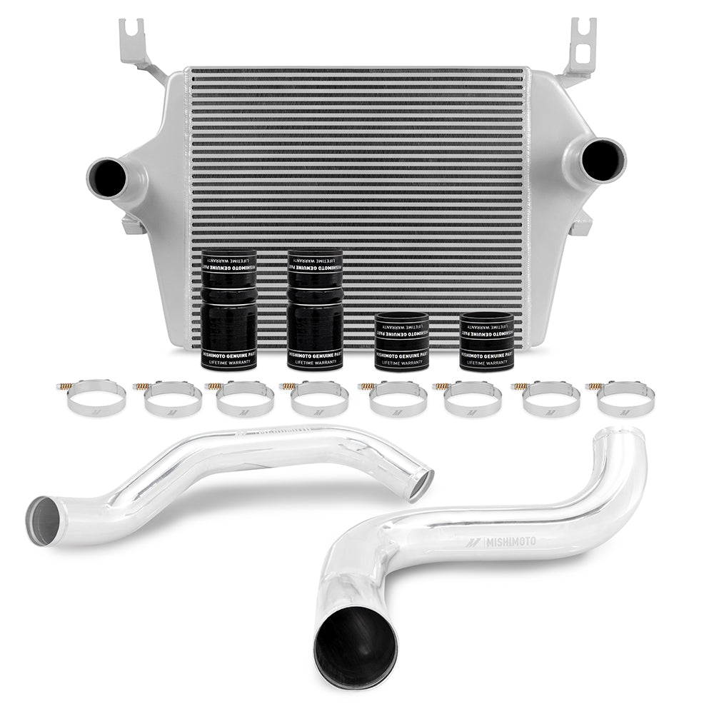 99-03-Ford-7.3L-Powerstroke-Psd-Silver-Intercooler-Kit-W-Polished-Pipes