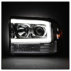 99-04-Ford-F-250-Super-Duty-Light-Bar-Projector-Headlights---Chrome-(Pro-Yd-Ff25099v2-Lb-C)