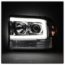 Load image into Gallery viewer, 99-04-Ford-F-250-Super-Duty-Light-Bar-Projector-Headlights---Chrome-(Pro-Yd-Ff25099v2-Lb-C)
