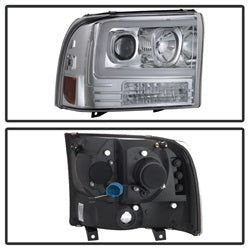 99-04-Ford-F-250-Super-Duty-Light-Bar-Projector-Headlights---Chrome-(Pro-Yd-Ff25099v2-Lb-C)