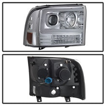Load image into Gallery viewer, 99-04-Ford-F-250-Super-Duty-Light-Bar-Projector-Headlights---Chrome-(Pro-Yd-Ff25099v2-Lb-C)